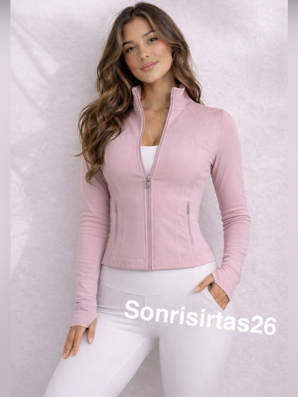 LULULEMON DEFINE CROPPED JACKET  NULU PINK HAZE SIZE 4 RARE